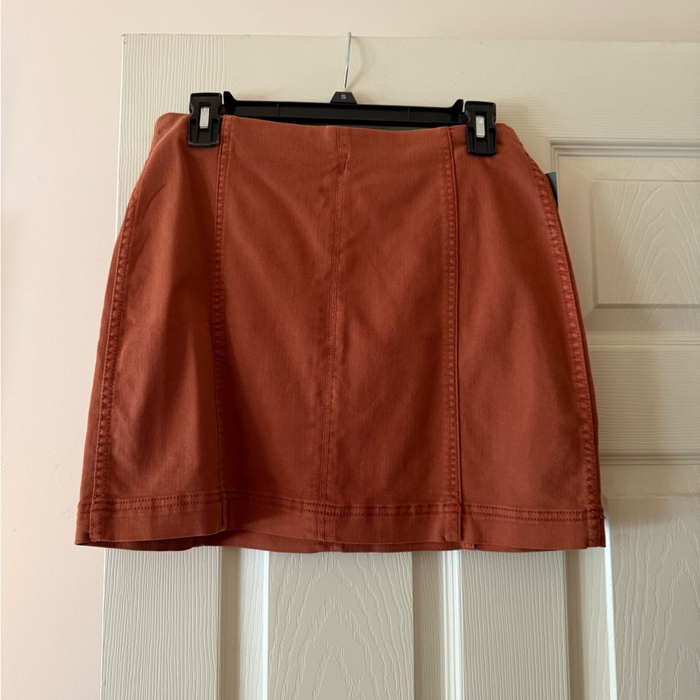Wild Fable Orange A-Line Mini Skirt Casual